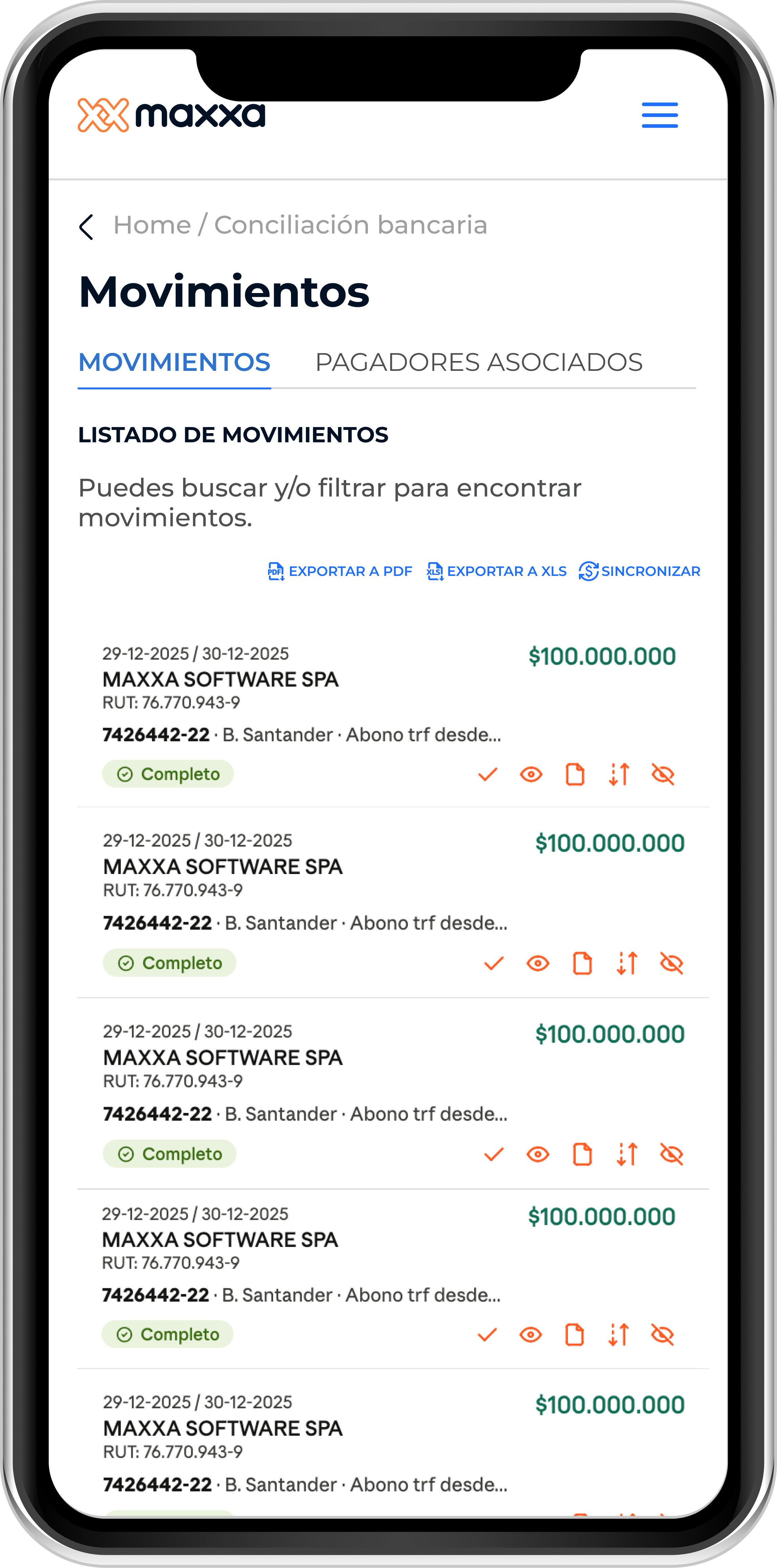 Contabilidad Maxxa mobile